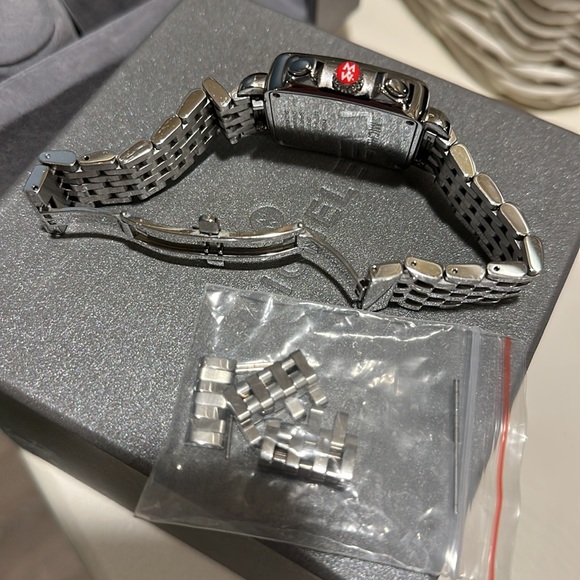 MICHELE Ladies Deco Mother of Pearl Dial Chronograph Stainless Steel - Picture 11 of 14